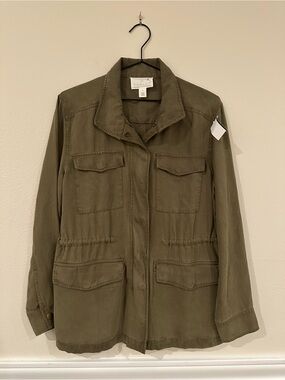 Nordstrom Caslon Olive Green Utility Jacket - Women's medium
